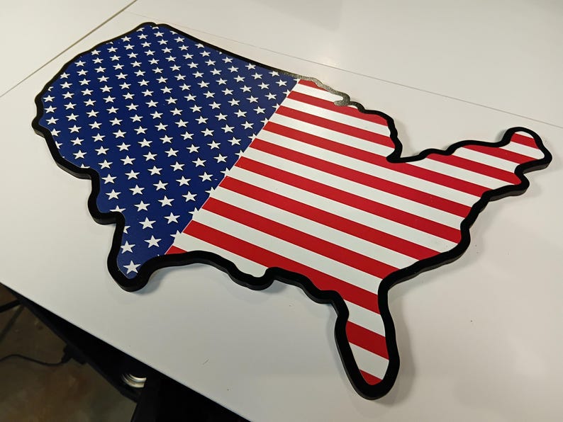 American Flag Bundle: Laser Cut File (SVG and Lightburn) - With Step by Step Video! image 10