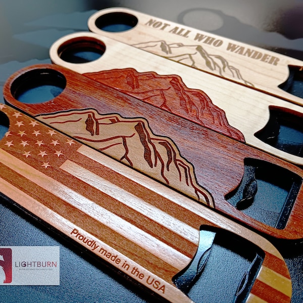 Lightburn Ready Bottle Opener Bundle (For Laser Engravers)