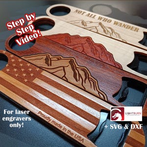 Lightburn Ready Bottle Opener Bundle (For Laser Engravers) LBRN2, SVG, DXF