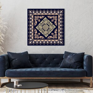 Islamic Wall Art Canvas Print, Arabic Calligraphy of Lilah Al-hamed, Islamic Gifts & Home Decor