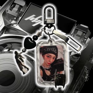 Kpop Aespa Karina Whiplash inspired keychain double sided
