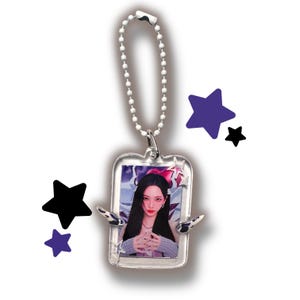 Kpop Aespa Karina Hot Mess inspired double sided keychain
