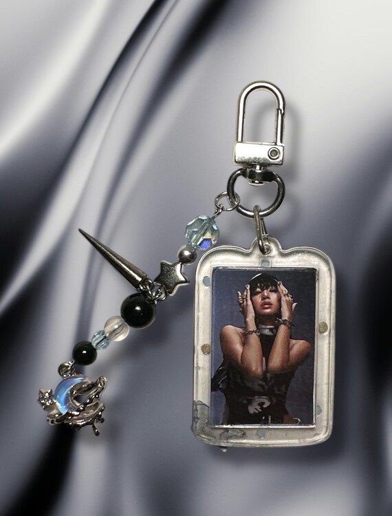 Blackpink Lisa Rockstar Inspired Keychain Double Sided - Etsy