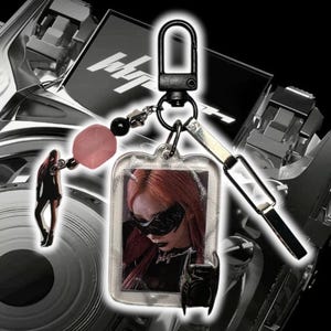 Kpop Aespa Giselle Whiplash inspired keychain double sided