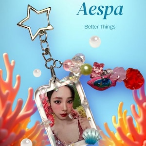 Kpop Aespa Karina Better Things inspired  keychain double sided
