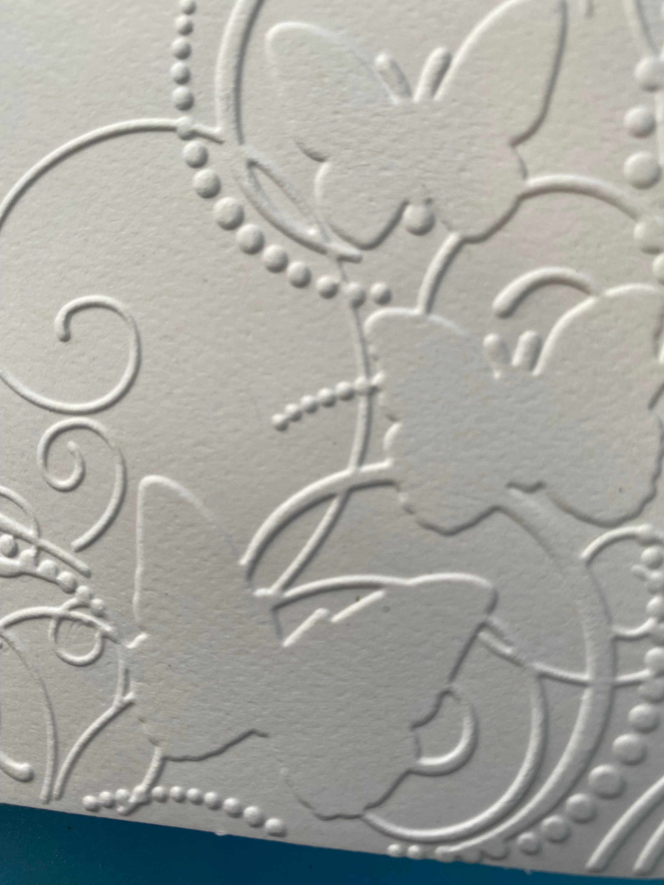 Set of 6/butterfly Embossed Notecards - Etsy