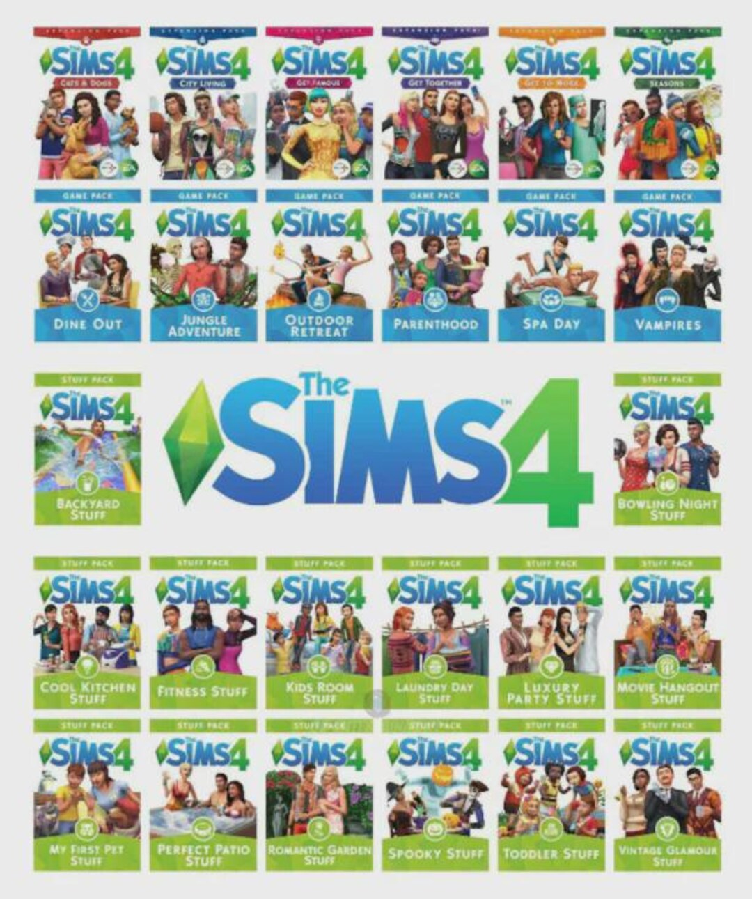 The Sims 4 Complete DLC Bundle 2026 | PC Digital Download | All ...