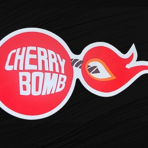 Orginal Printed Cherry Bomb Automotive Muffler Sticker