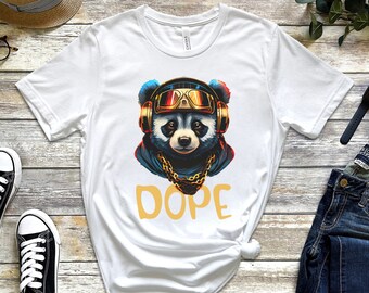 Camicia Dope Panda, Cute Panda T-Shirt, Funny Panda Bear Shirt, Cool Panda Bear Shirt, Regali per l'anima gemella, Regalo per Panda Lover, Panda T 2023