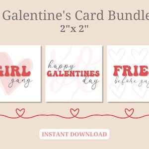Galentines druckbare, druckbare Geschenkanhänger, Galentines Karten, Favor Tags, Galentines Day, Galentines-Zitate, digitale Karten, Pommes vor Jungs