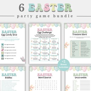 Easter Games Bundle, Printable Easter Party Games, Easter Games for ...
