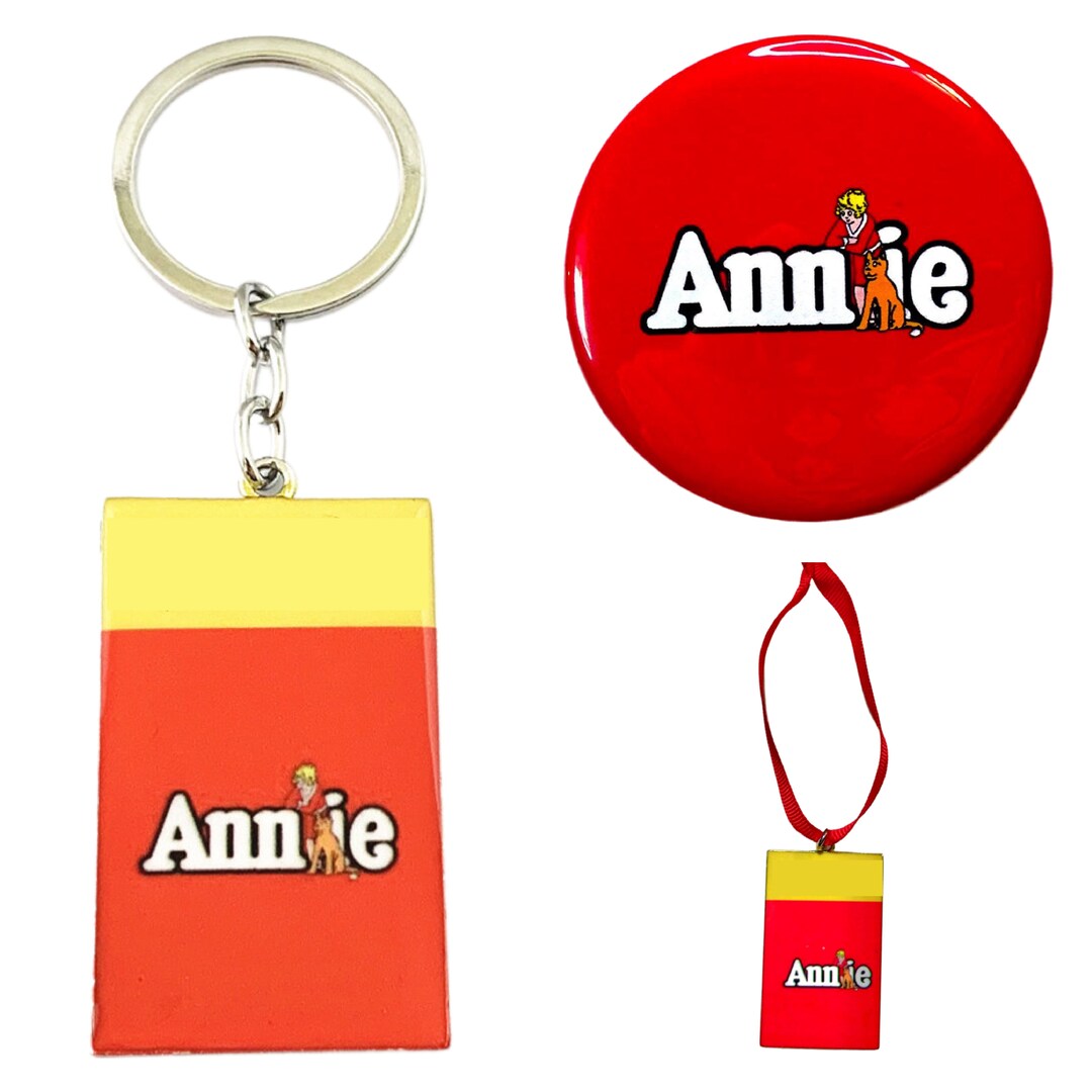 Broadway Annie Button Keychain Ornament Necklace or Sets Etsy