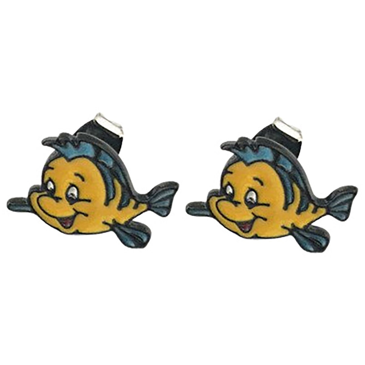 Little Mermaid. Flounder Stud Earrings Etsy