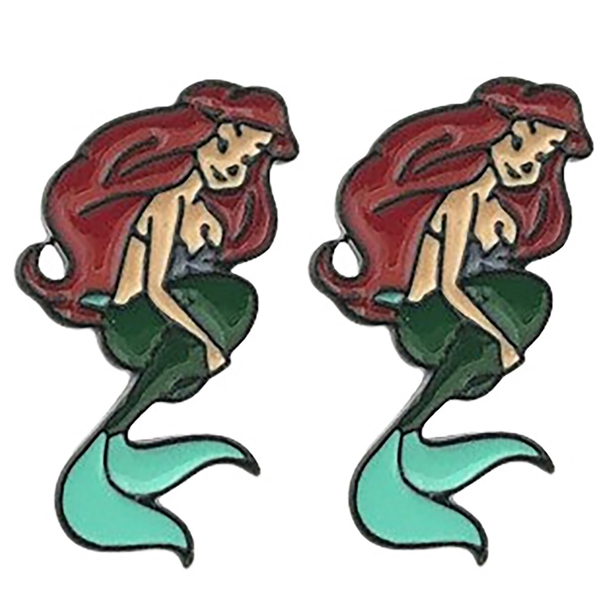 Little Mermaid. Flounder Stud Earrings Etsy