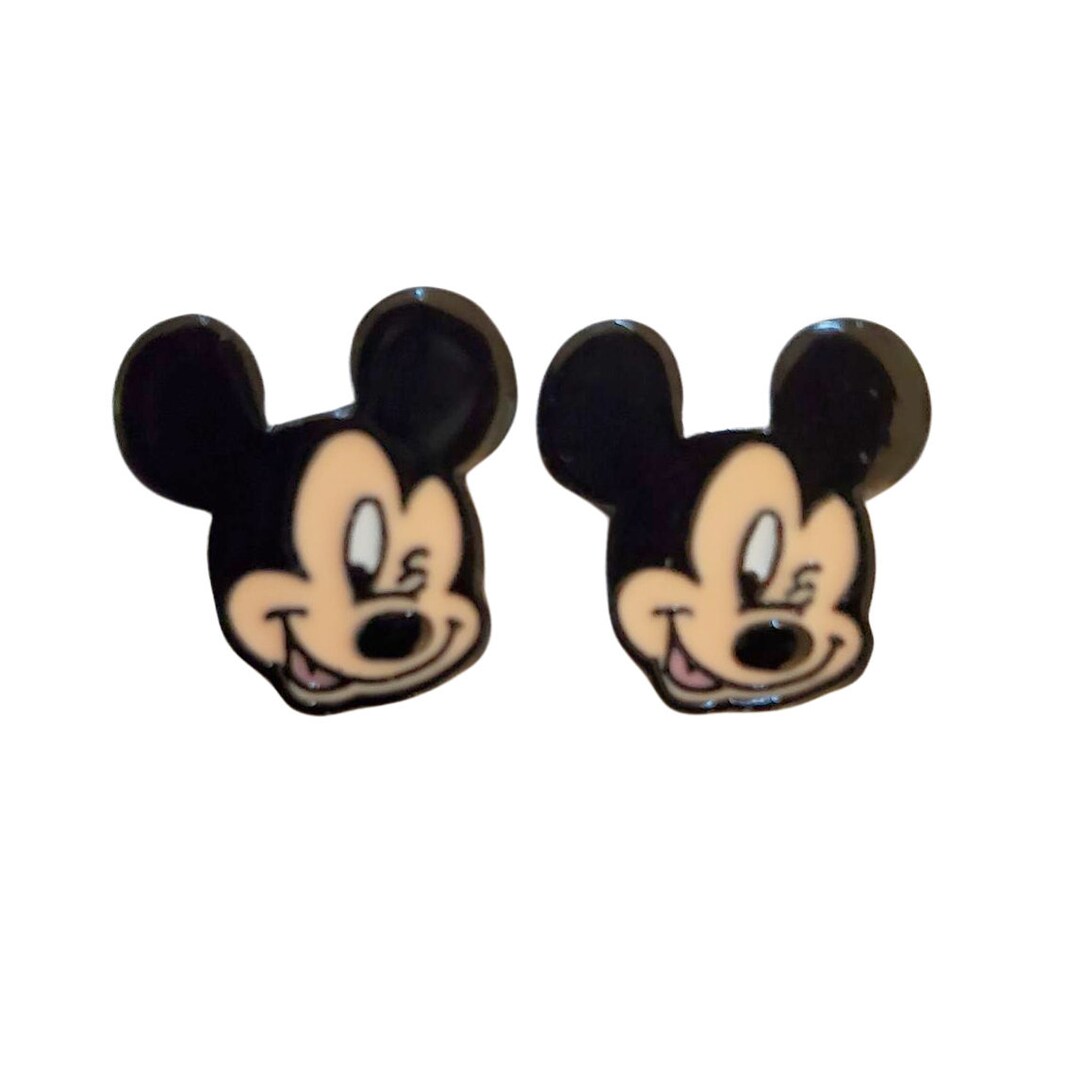 Mickey Mouse Stud Earrings Etsy