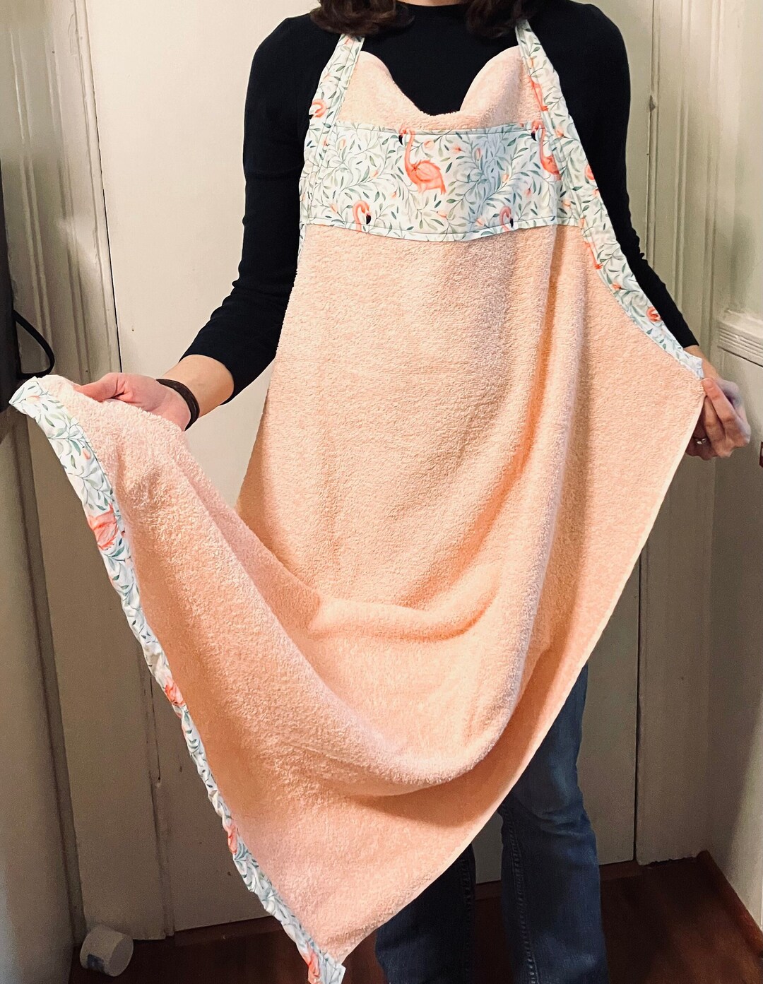 Baby Bath Towel Apron Etsy