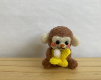 Cute Felted Monkey