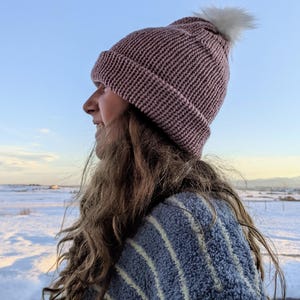 Handmade Warm Beanie: Cuffed Knit Hat