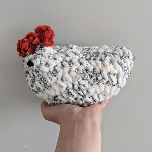 Patrón Pollo a crochet, Costura baja, Descargar PDF