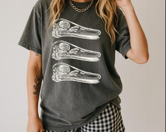 Duck Beak Anatomy Comfort Colors T-Shirt | Vintage Wildlife Graphic