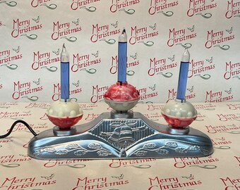3 lámparas de burbujas de aceite C6 de reproducción con candelabro de 15 voltios