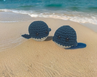 Mini Knit Whale Plush
