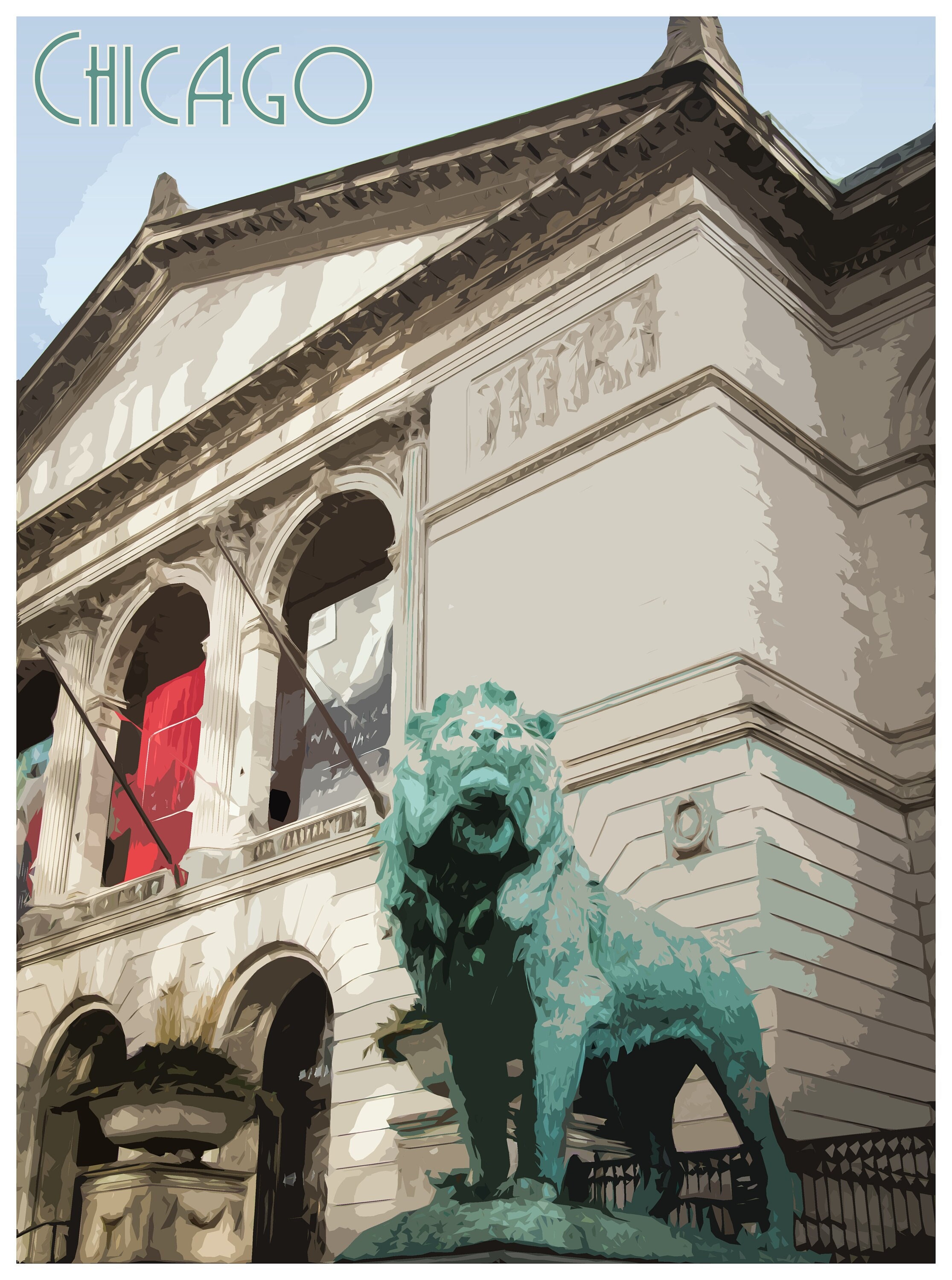 Chicago Art Institute Digital Download Stock Photography Etsy