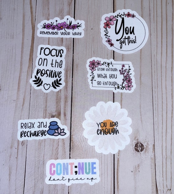 Positive Affirmation Stickers / Laptop Stickers / Water Bottle Stickers 