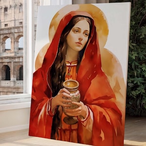 Saint Mary Magdalene Premium Canvas and Fine Art Prints | Divine Feminine Wall Art