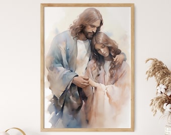 Jesus and Mary Magdalene | Eclectic Christian Wall Art | Impressionist ...