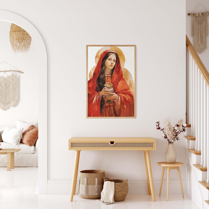 Saint Mary Magdalene Art Print | Divine Feminine, Christian Artwork ...