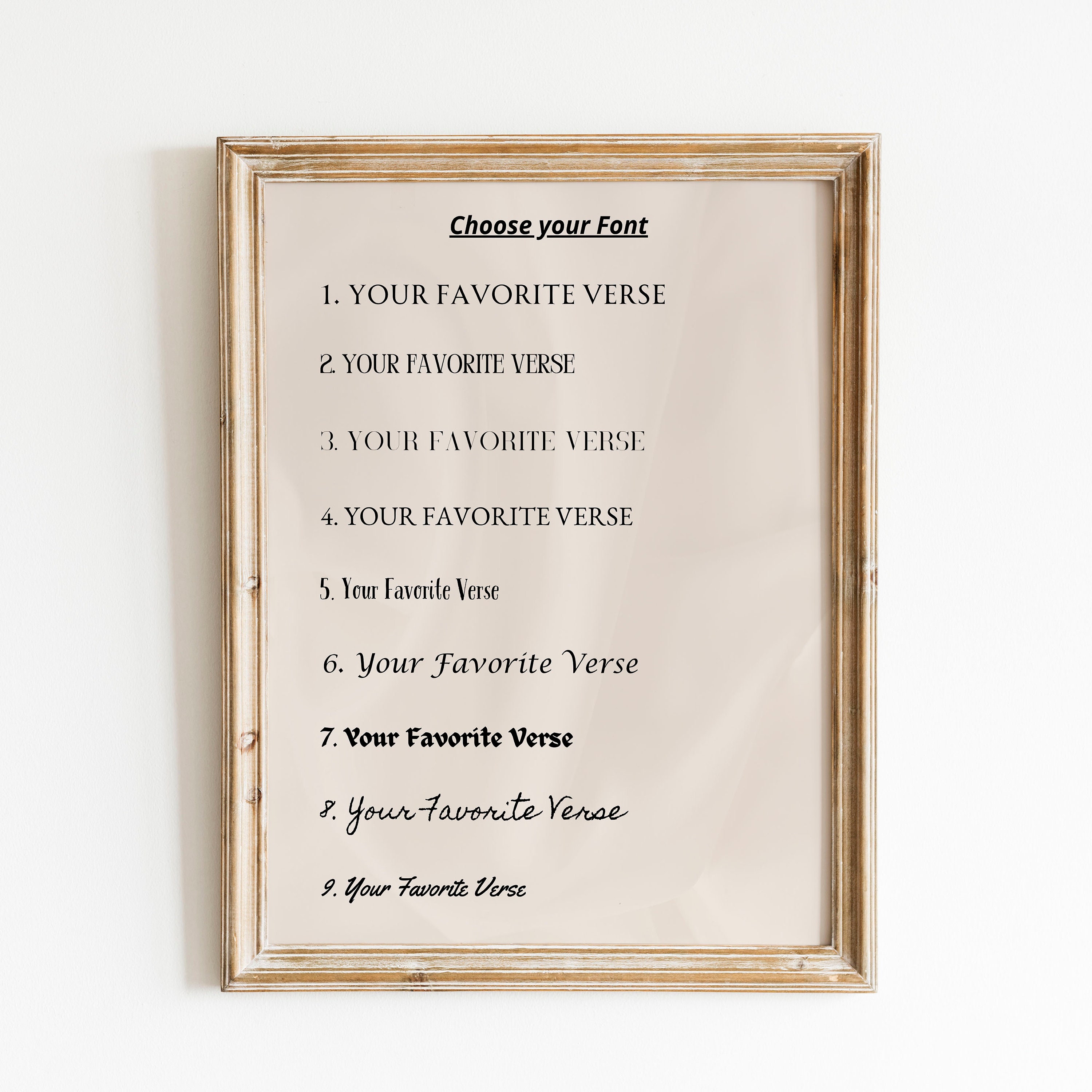 Custom Bible Verse Print Personalized Christian Wall Art Baptism Gift ...
