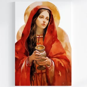 Saint Mary Magdalene Premium Canvas and Fine Art Prints | Divine Feminine Wall Art