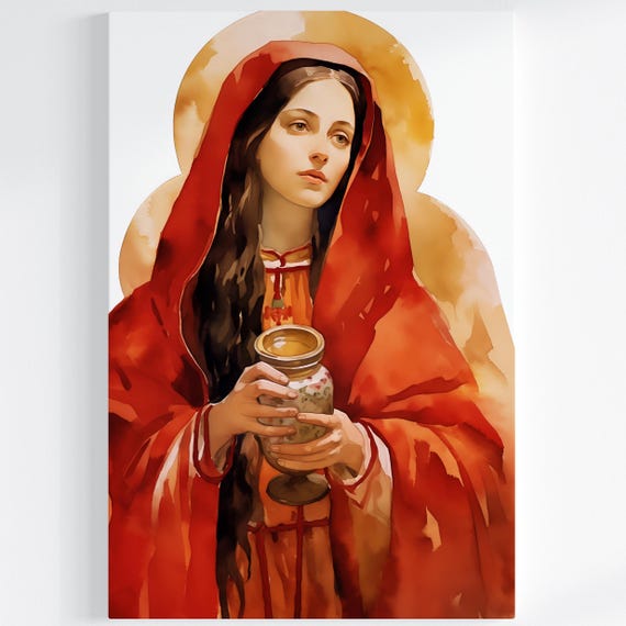 Saint Mary Magdalene Premium Canvas and Fine Art Prints | Divine