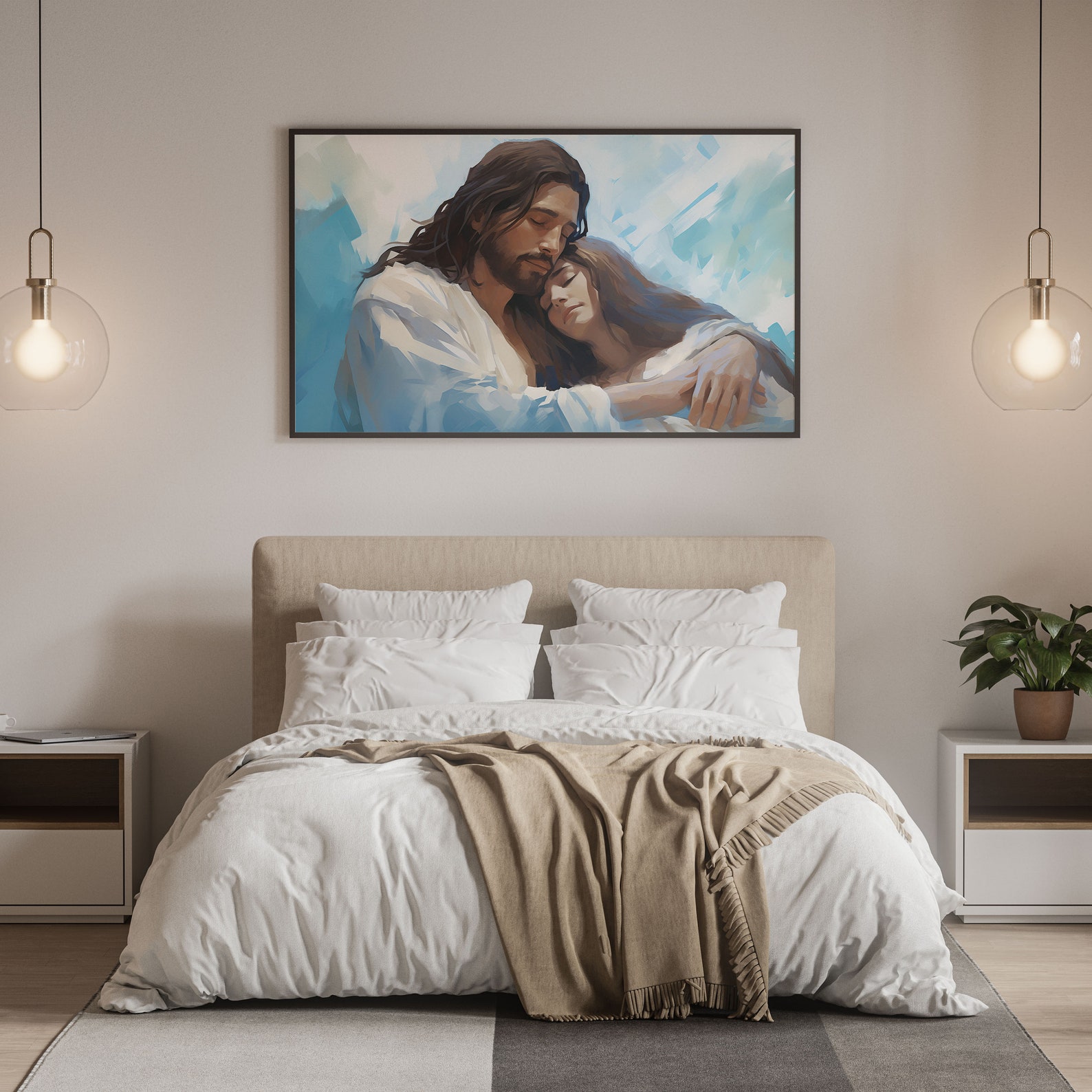 Jesus the Savior | Digital Printable Download | Jesus Christ Embracing ...