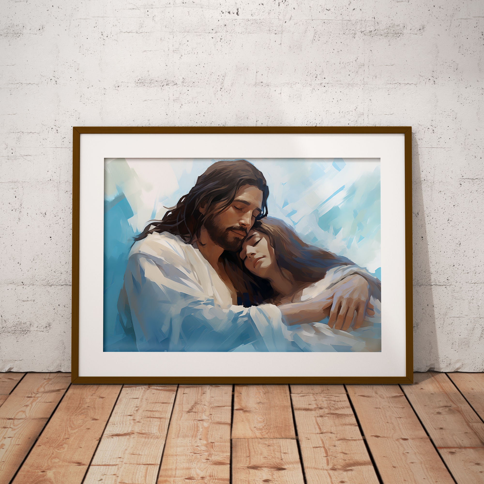 Jesus the Savior | Digital Printable Download | Jesus Christ Embracing ...