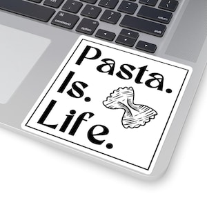 pasta sticker, i love pasta, pasta lover, pasta decal, italian food, foodie sticker, spagetti sticker, pasta lover gift, italian cuisine
