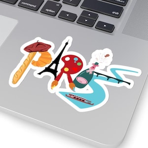 Paris sticker, paris stickers, travel stickers travel paris suitcase sticker suitcase stickers, paris skyline, i love paris, paris souvenirs