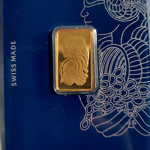 5g PMP Sussie - 24k Gold plated bar - Replica - w/coa