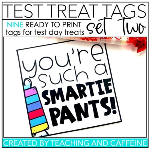 Test Motivation Treat Tags - Testing Motivation Treat Tags - SET TWO