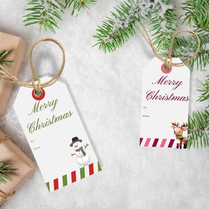 Christmas Gift Tags, Holiday Gift Tags, Merry Christmas Gift Tags, Printable Christmas Gift Tags, Christmas Hang Tag