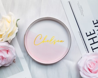 Personalized ring dish for her Personalized Jewelry dish Wedding Gift Personalized Engagement gift