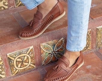 MANU™ Handmade Leather Sandals for Men – Casual Mexican Huaraches – Ethical Summer Shoes – Gift for Him – Palmas Footwear