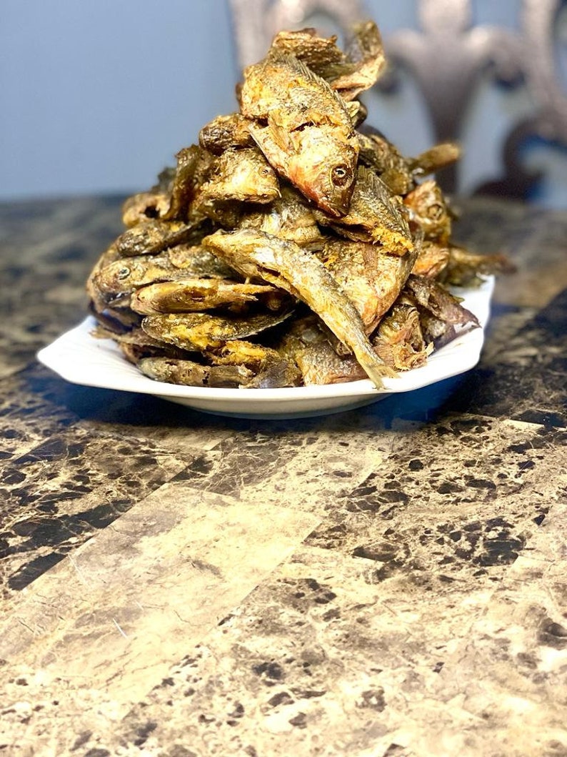 Fried Baby Tilapia/ One Man Thousand/ Ghana Fish/ One Mouth Thousand Etsy