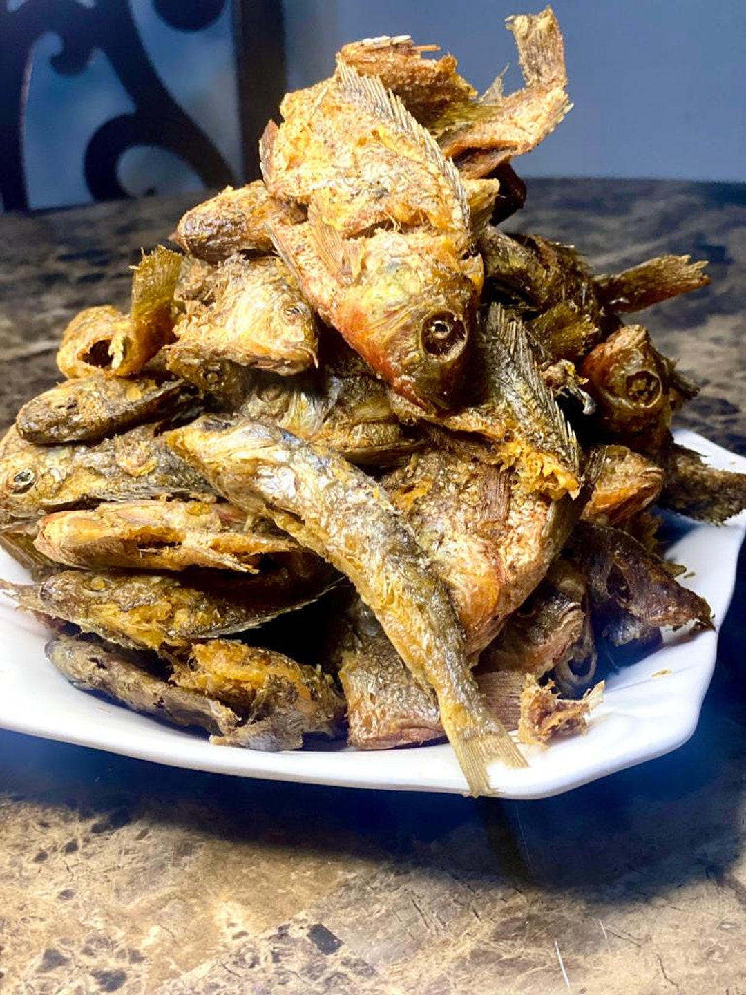 Fried Baby Tilapia/ One Man Thousand/ Ghana Fish/ One Mouth Thousand Etsy