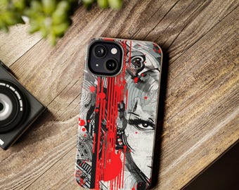 Cyberpunk Anime Tough Phone Case | iPhone, Samsung Galaxy Models | Manga Art Protection