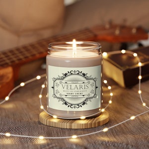 Velaris City of Starlight Scented Soy Candle in a 9oz I ACOTAR inspired candles I Night Court Acotar I Book Lover Gift I Romantasy Candles