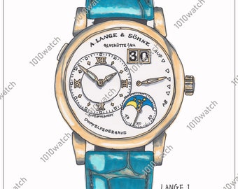 Digital download Art - A. Lange & Söhne LANGE 1 - illustration