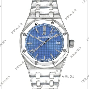 Digital download Art - Audemars Piguet ROYAL OAK - illustration