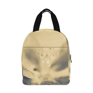 Spring Flower Insulated Zipper Lunch Bag